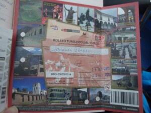 Boleto touristic with Janaina Paxer's name… my temporary identity.