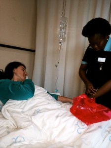 Getting my IV drugs at Sandton Mediclinic