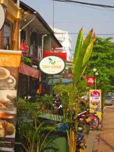 Jomo Bakery Cafe in Vientiane.