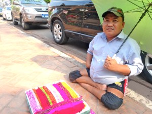 The friendly man who gave me my hot pink braided bracelet.