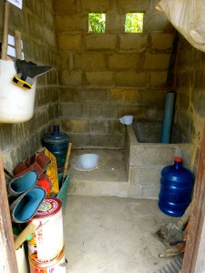 Our newly refurbished toilet / shed… we just kind of make it all work. 
