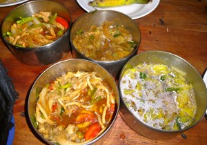 Our delicious dinner options. 