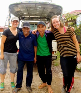 From left to right: me, Khamphi, Bounleun, and Julie.  